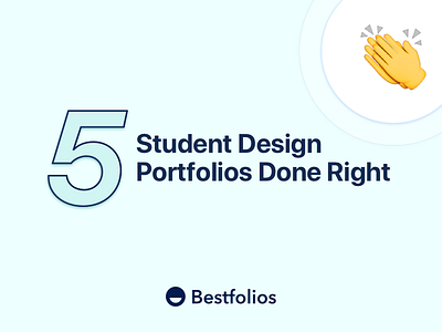 5 Student Design Portfolios Done Right