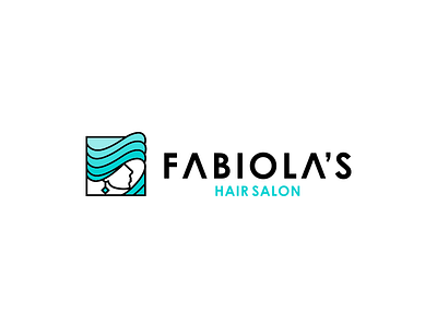 Fabiola's Hair branding illustration logo vector
