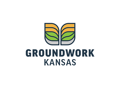Groundwork KS branding design illustration kansas logo vector