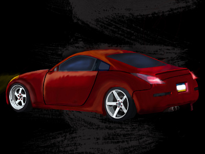 Nissan 350z digital art