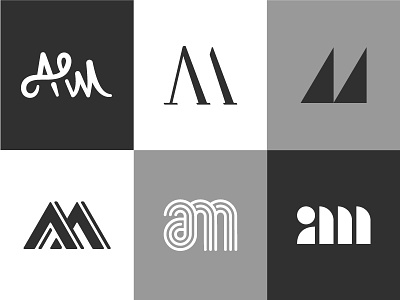 AM's icon identity symbol typography