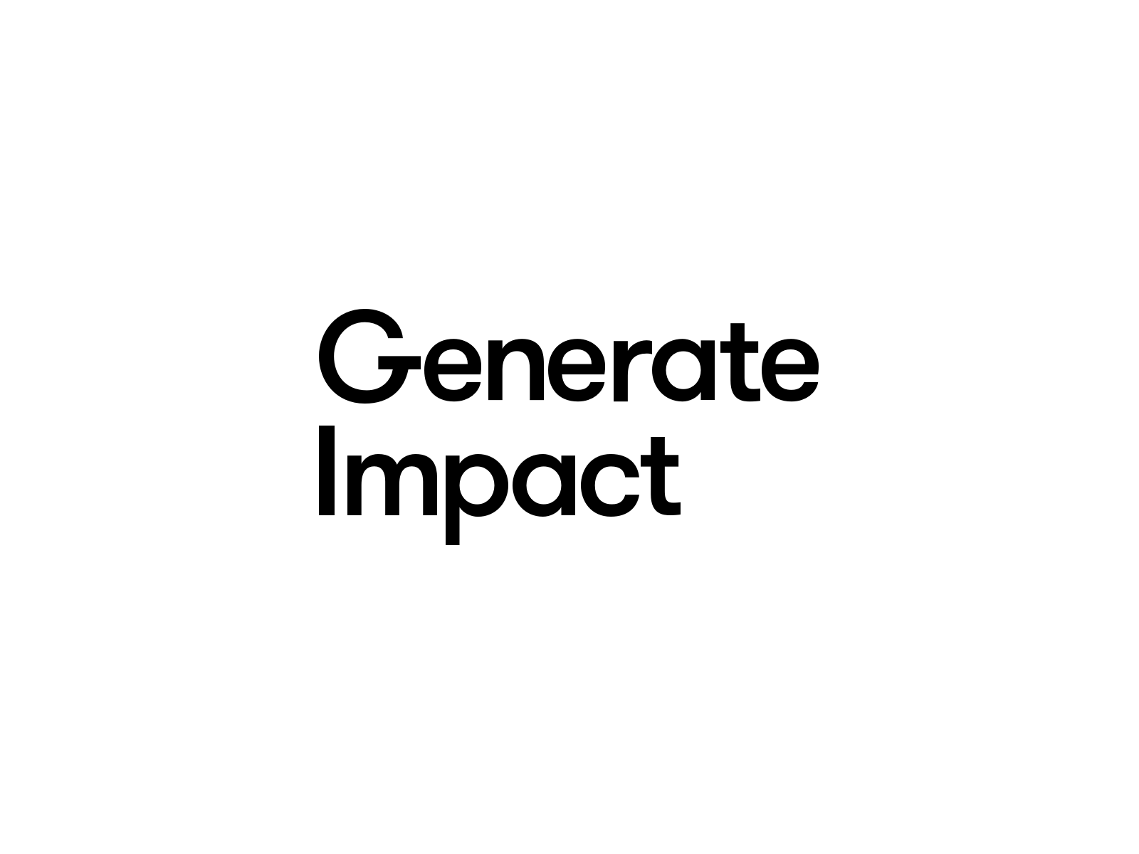 Generate Impact Brand - Motion