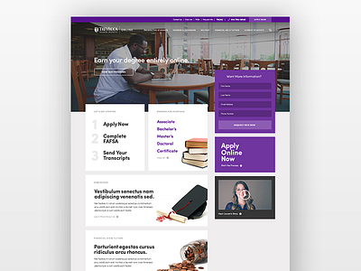 Trevecca Online college design education faith nashville website