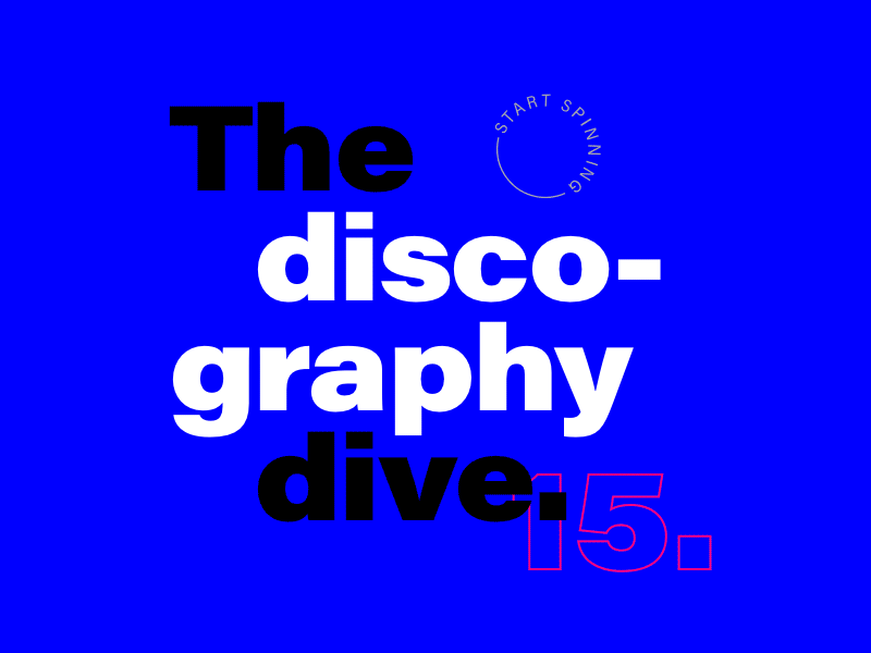 The Discography Dive discography graphic design music records