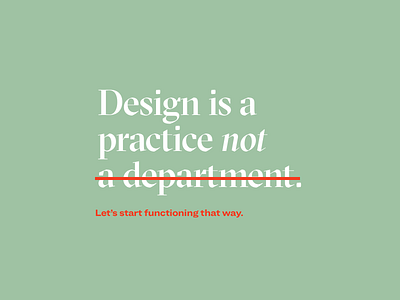 Just a reminder. design