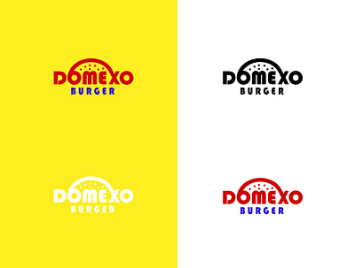 LOGO DOMEXO BURGER branding design graphic design icon logo vector