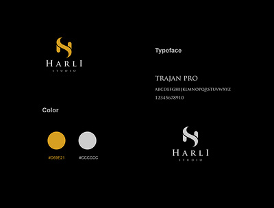 Logo Harli Studio branding design graphic design icon logo vector