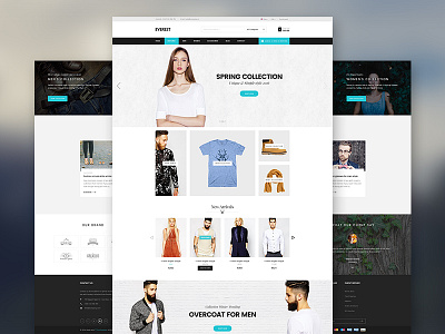 Everest Homepage Template business ecommerce fashion shop theme wordpress