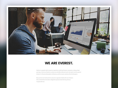 About Us - Everest project about business ecommerce fashion shop theme wordpress
