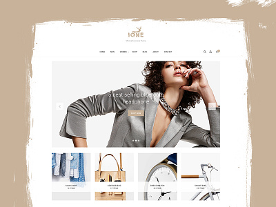 iOne minimal ecommerce theme cart clothes ecommerce fashion ione minimal shop shopify