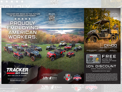 2021 Tracker Off Road Catalog Ad advertisement branding catalog creative design editoral graphic design