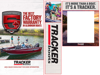 2021 Tracker Boats In-Store Signage and Display branding design graphic design point of sale poster retail design signage
