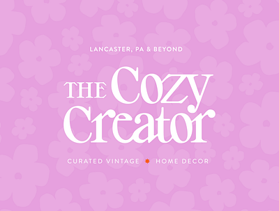 The Cozy Creator branding design graphic design logo typography vintage
