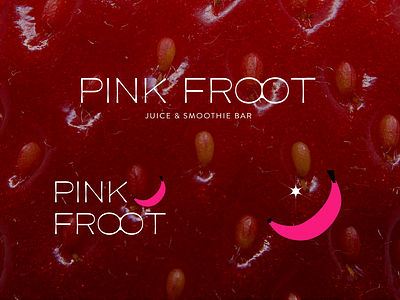 Pink Froot branding design fruit graphic design juice logo small business typography