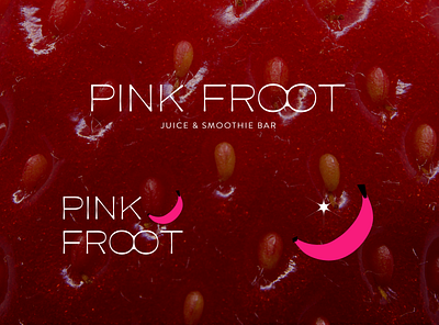 Pink Froot branding design fruit graphic design juice logo small business typography