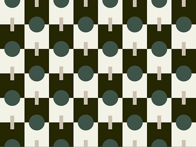 Modern Mid-Century Inspired Pattern branding checkerboard custom pattern graphic design illustration mcm mid centurymodern pattern vector