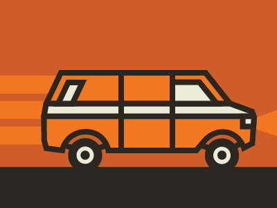 Wagon design icon illustration mark memo book