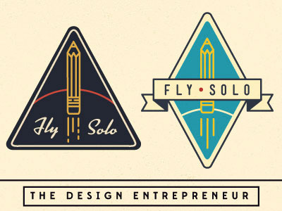 Fly Solo design identity illustration mfa