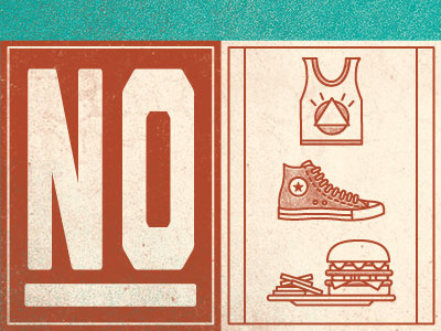No No No design icons illustration marks