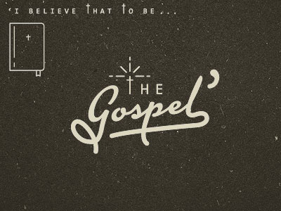 The Gospel design icon illustration logo mark