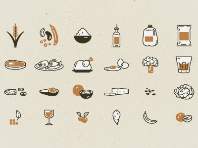 A Very Paleo Thanksgiving design icons illustration marks vector