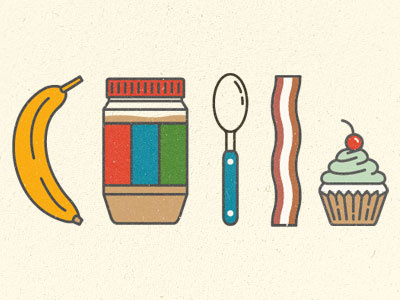 My Last Meal design icons identity illustration marks vector