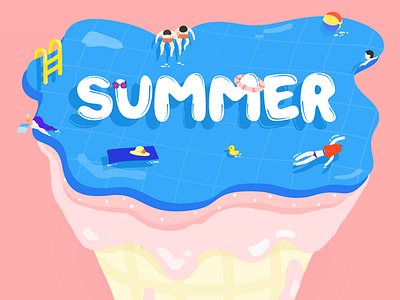 Hidden Summer ice cream pool summer