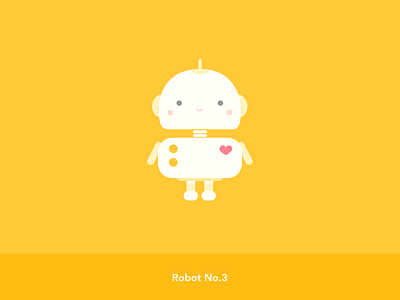 Robot Series_Robot No.3_Without border cartoon cartoon illustration cute illustration illustration art robot yellow
