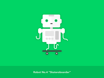 Robot Series_Robot No.4 "Skateroboarder"