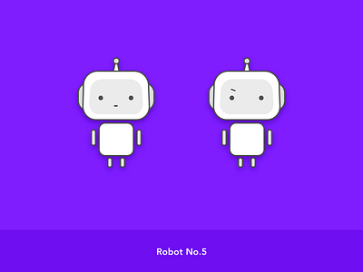 Robot Series_Robot No.5 cartoon cartoon character cartoon illustration cute cute art illustration illustration art purple robot