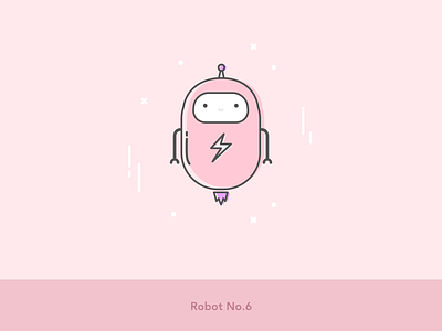 Robot Series_Robot No.6 cartoon cartoon character cartoon design cartoon illustration cute cute art illustration illustration art pink robot