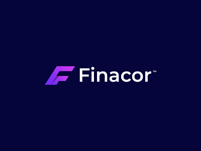 Finacor - Financial Advisor - F Letter Modern Minimalist Logo De