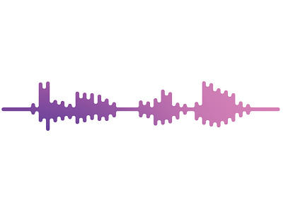 "Hello Dribbble" audio gradient hello hello dribbble speech waveform