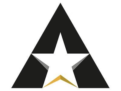 A-Star Logo Mark a star logo