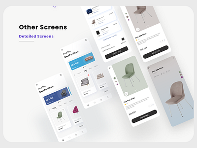 Furniture App UI app app design design furniture screens ui uiux ux design