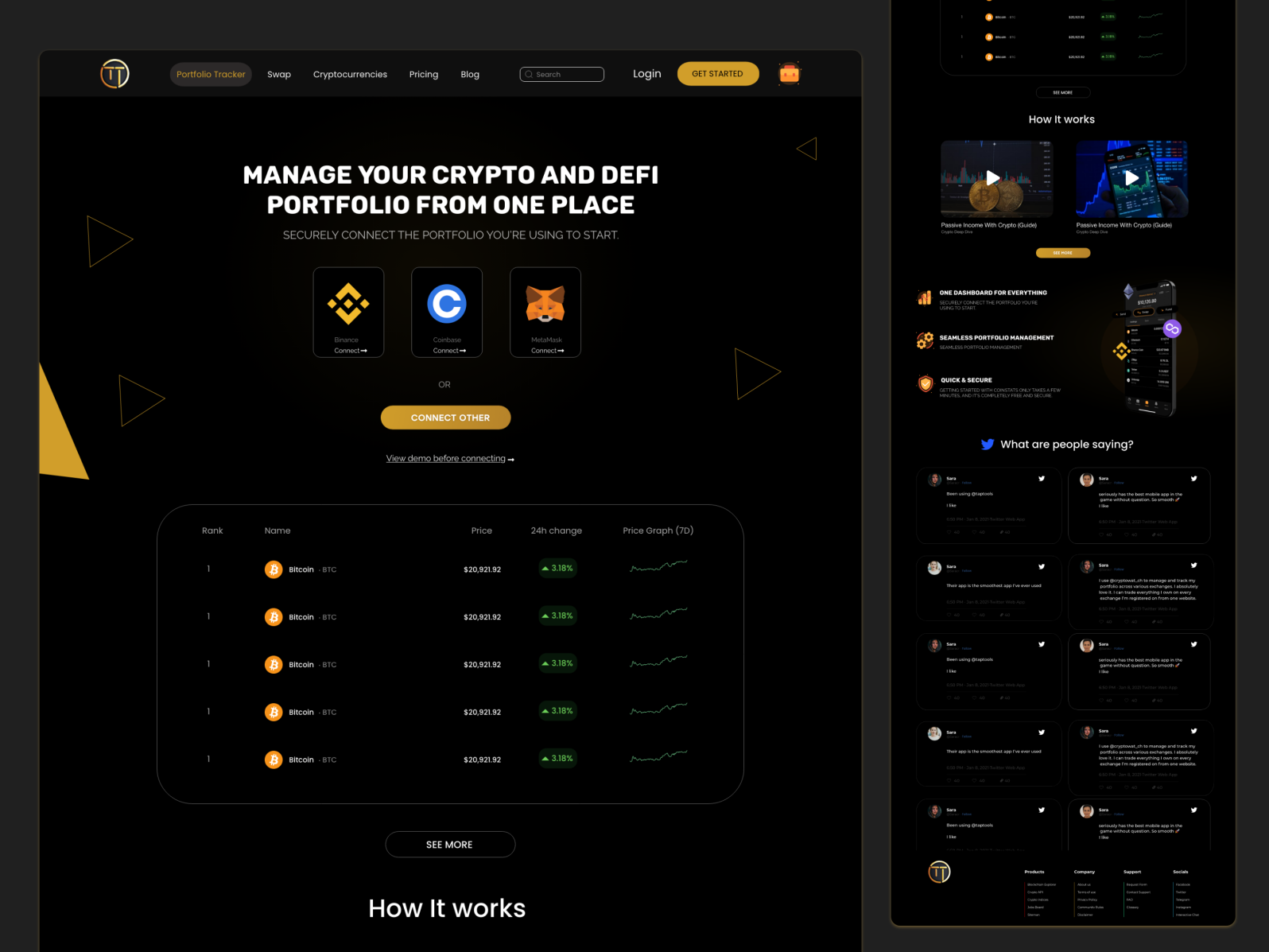 Landing page for NFT Project by Omar El-Nabalawy on Dribbble
