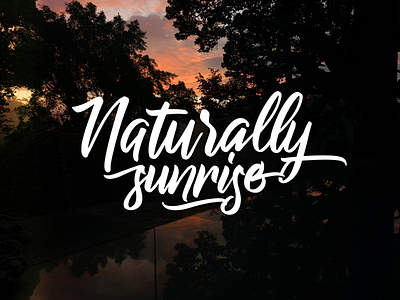 Naturally Sunrise font fonts letteing