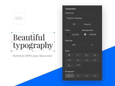 Beautiful typography in UXPin