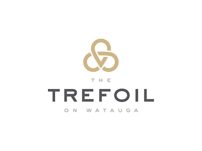 The Trefoil apartment branding clover housing logo logo design rental shamrock trefoil