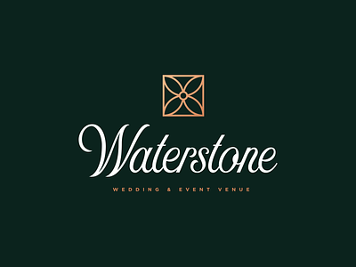Waterstone Event Venue Logo branding event venue logo logo design wedding venue
