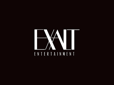 Exalt Entertainment art deco branding logo logo design nightlife
