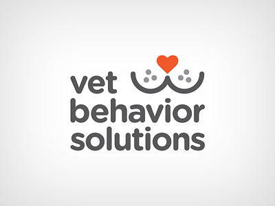 Vet Behavior Solutions Logo 2 cat gotham rounded heart pet logo pets smile vet vet logo whiskers