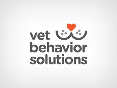Vet Behavior Solutions Logo 2 cat gotham rounded heart pet logo pets smile vet vet logo whiskers