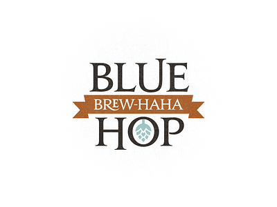 Blue Hop Brewhaha beer beer fest brew festival hops jupiter logo ribbon