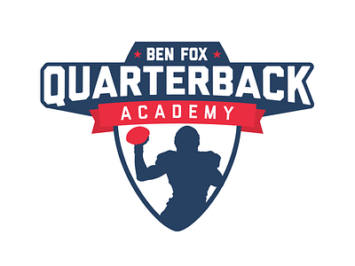 Ben Fox Quarterback Academy football logo qb quarterback