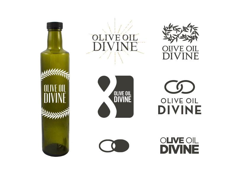 Olive Oil Divine Logo Rejects by Christian Schmid on Dribbble