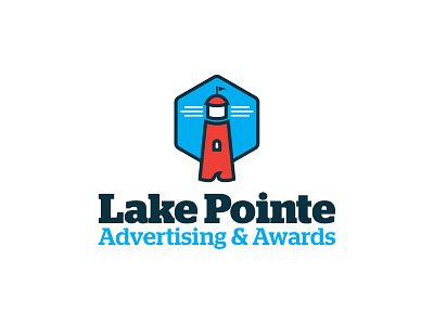 Lake Pointe Advertising lighthouse logo logo design