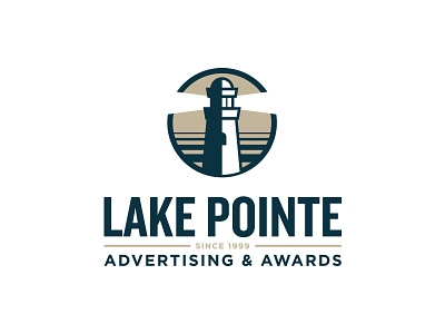 Lake Pointe Advertising 2 lighthouse logo logo design