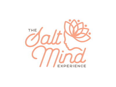 The Salt Mind Experience crown lotus massage salt script silhouette