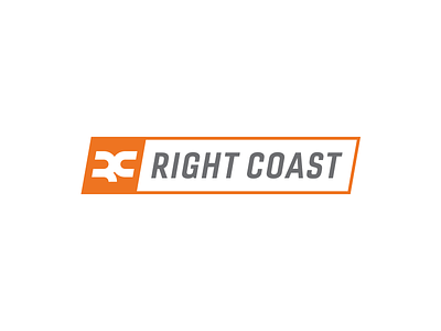 Right Coast Medical Logo medical medical equipment orange orthopedic rc